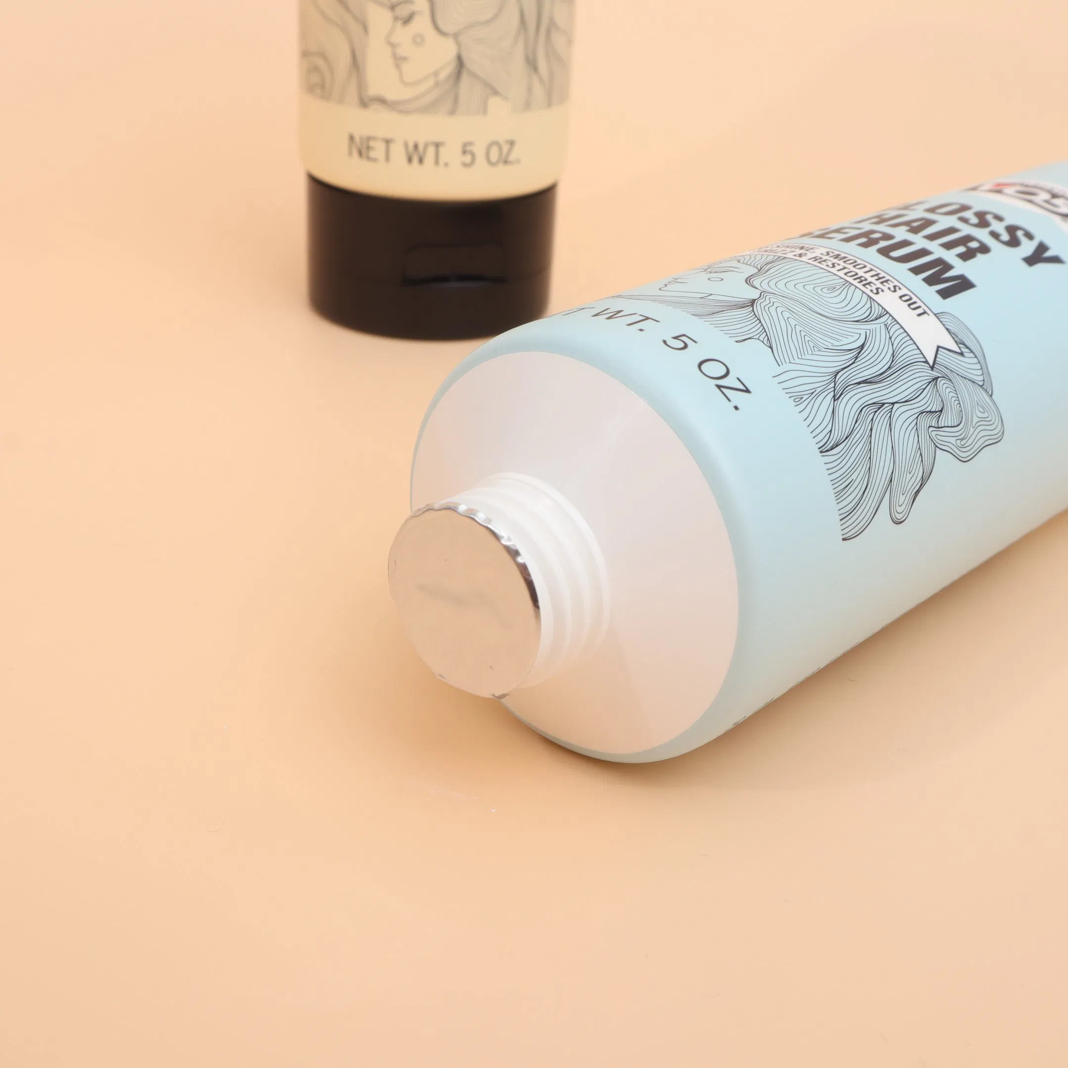 Custom Logo Hand Cream Face Wash Lotion Oil Tube PE Squeeze Tube Cosmetic Packaging Empty Soft Plastic Tube 150ml