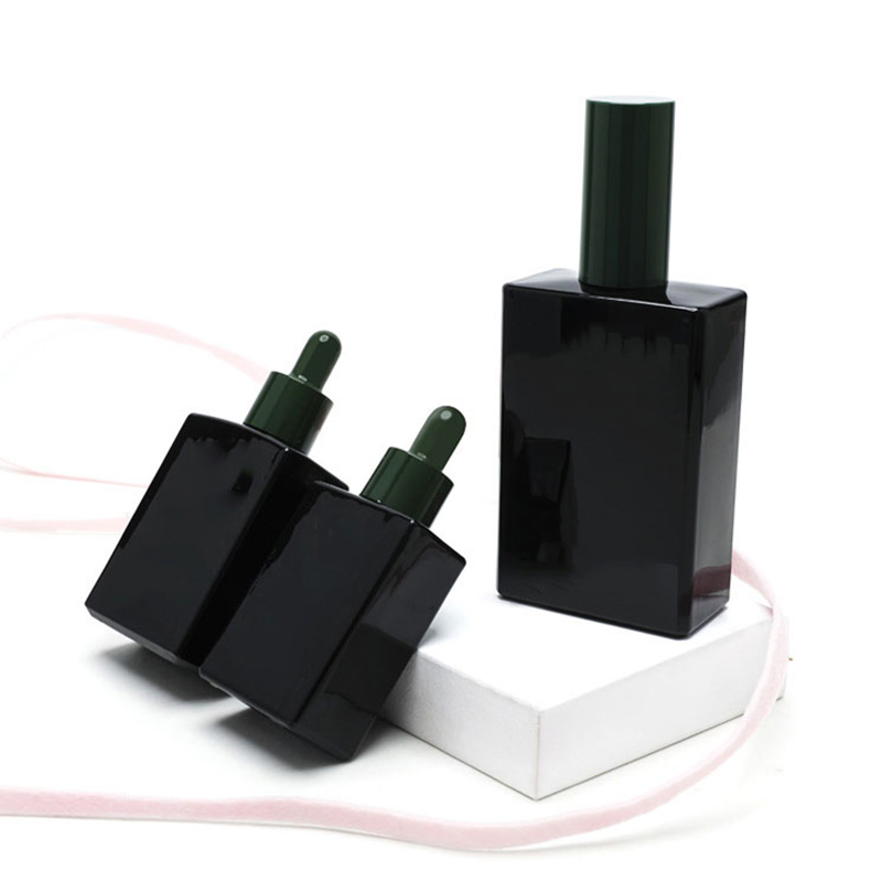 Olila Skincare Packaging Amber Plastic Matte 50ml Pet Frosted Cosmetic Lotion Serum Essential Oil Dropper Bottle