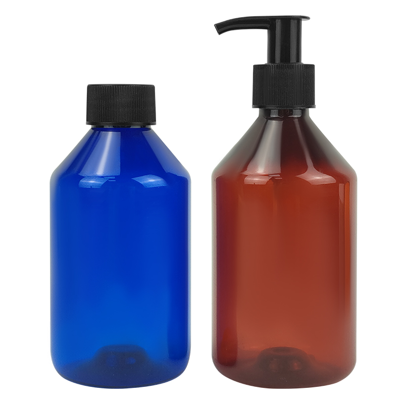 Luxury Eco PCR Shampoo Packaging 240ml 280ml Plastic Recycled Pet Lotion Pump Shampoo Bottle Empty Cosmetic Lotion Plastic Bottle