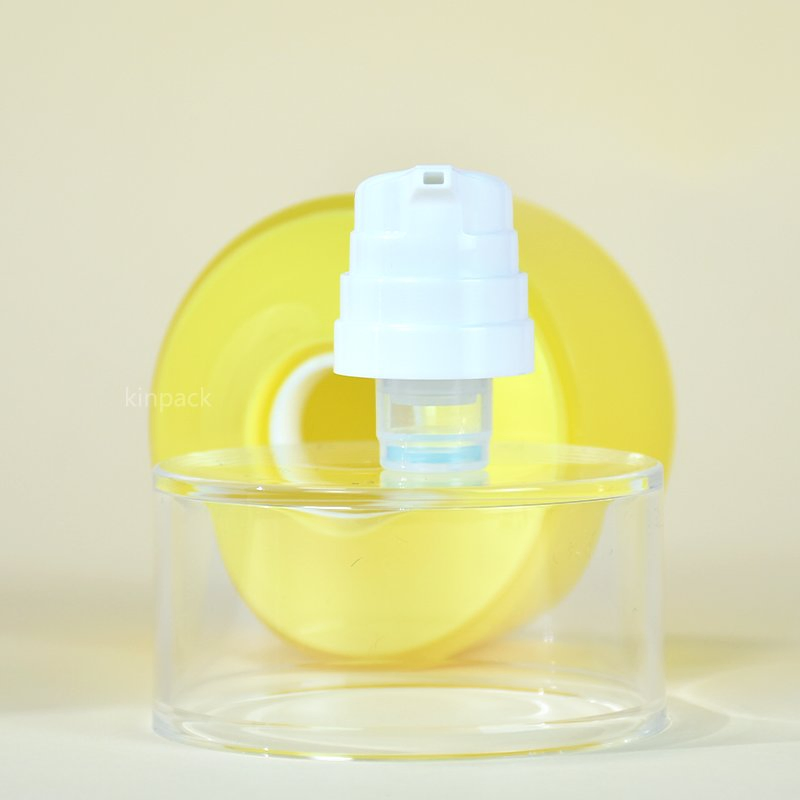 Kinpack Luxury Double Wall 50ml Empty Airless Pump Jar Refillable Acrylic Cosmetic Cream Jar