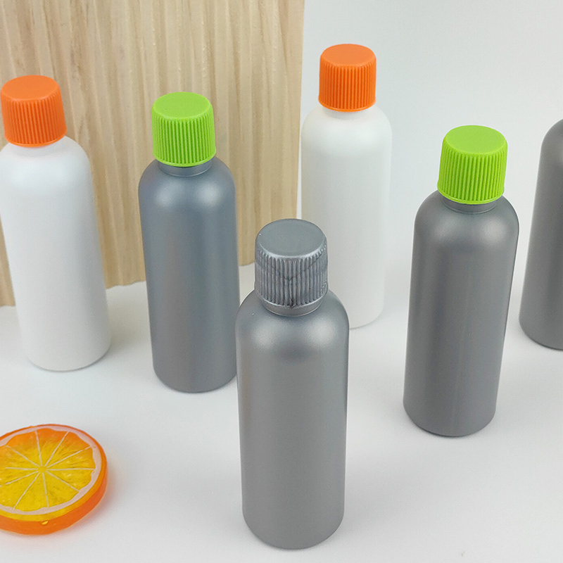 Wholesale 90ml Flat Shoulder Frosted HDPE Shampoo Lotion Bottles with Screw Cap