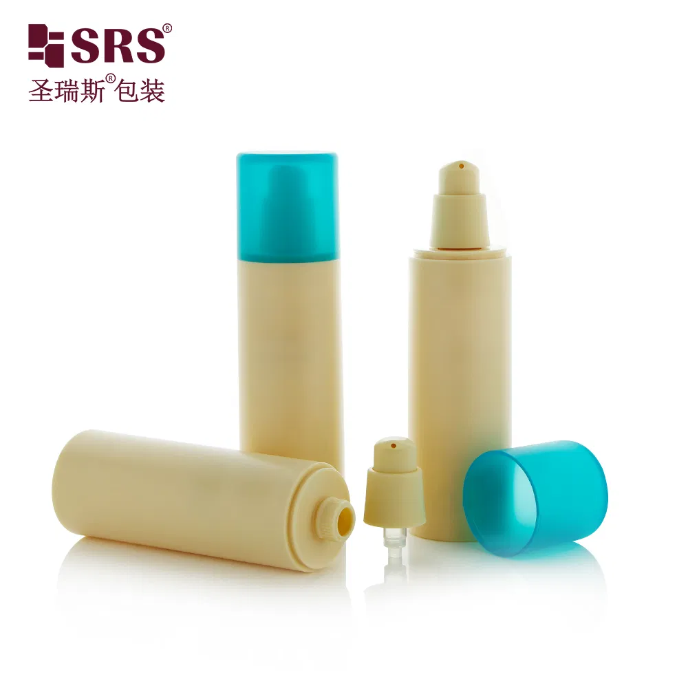 Recycled &nbsp;PCR plastic 15ml 30ml 100ml airless pump bottle 50 ml 75ml empty skincare lotion container