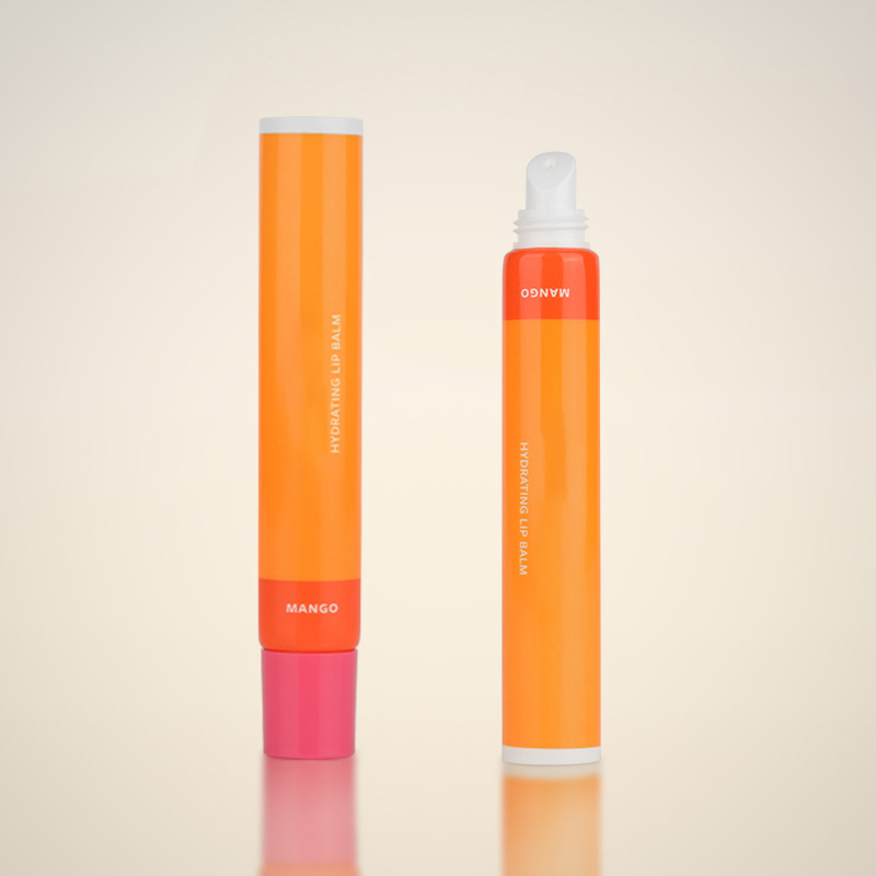 Lip Balm Tube Flexible Plastic Squeeze Cosmetic Lip Gloss Tube, Eye Cream Tube with Silicone Applicator, Soft Tip Tube