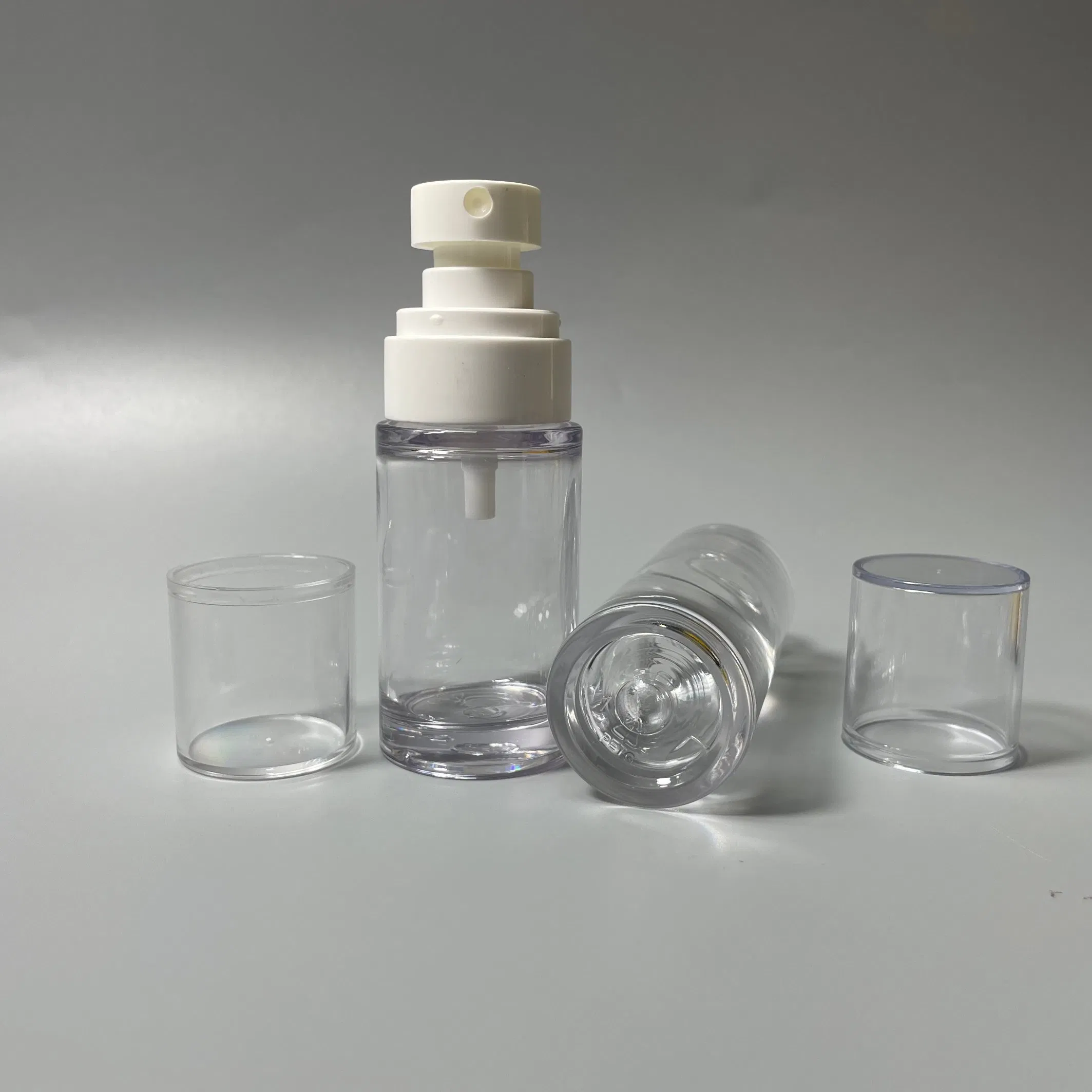 High Hygienic PETG Cosmetic Bottle Flat Shoulder Thick Wall Bottle