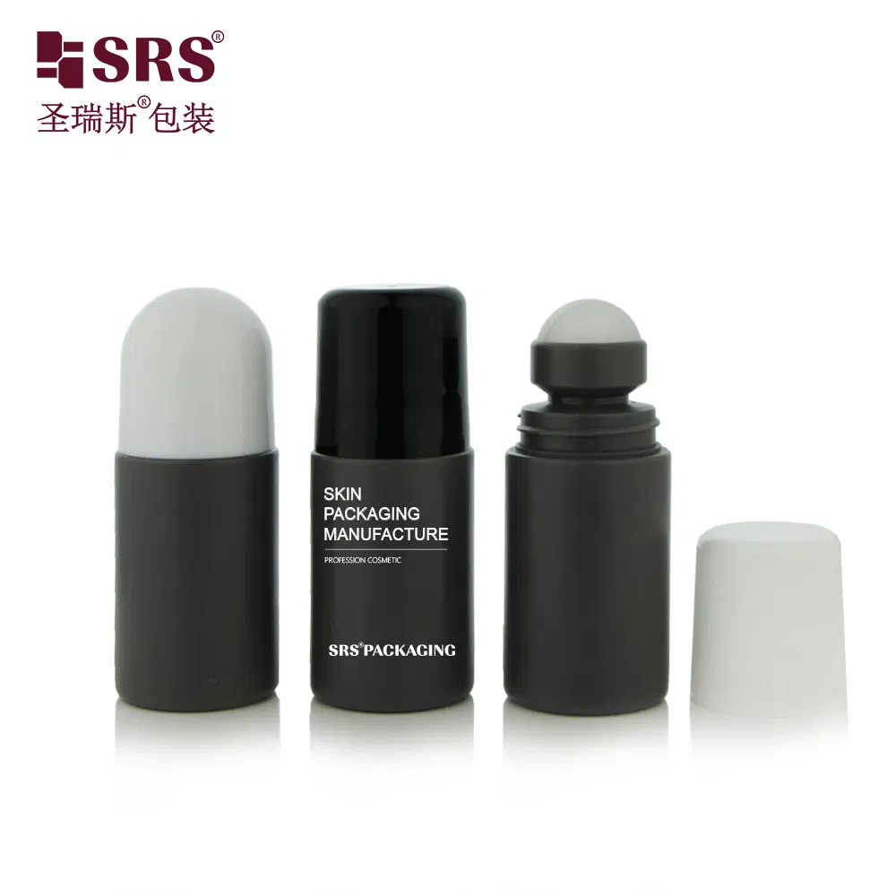 Men Use Black SRS Roll On 60ml PP PCR Empty Deo Stick Container