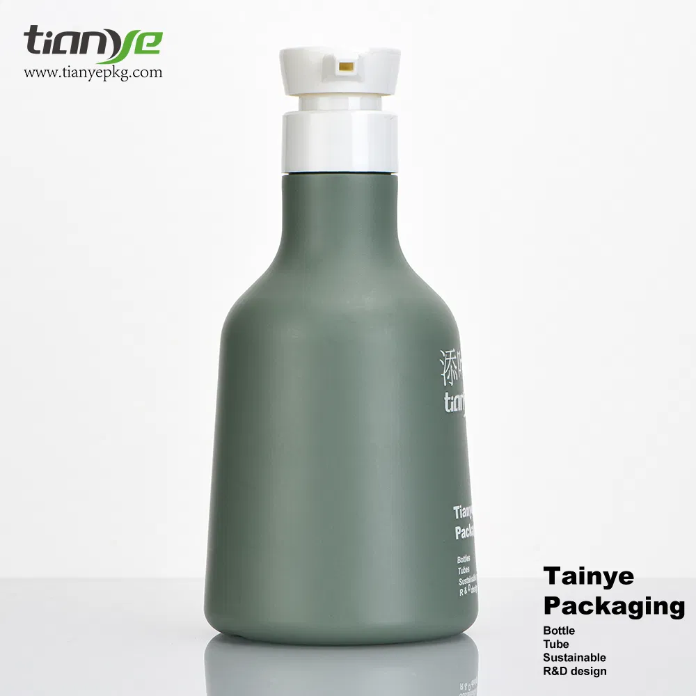 Unique Shaped 500ml Sugarcane 100% Possible HDPE Cream Lotion Cosmetic Packaging Lotion Pump Bottle