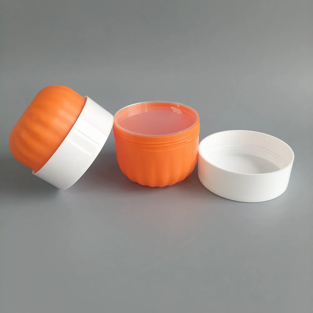 Big Size 500ml Double Wall Plastic Cosmetic Cream PP Jar with Screw Top for Hair Treatment Mask