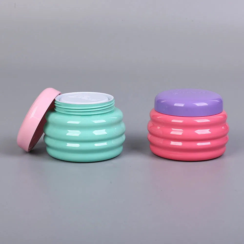 Big Size 500ml Double Wall Plastic Cosmetic Cream PP Jar with Screw Top for Hair Treatment Mask