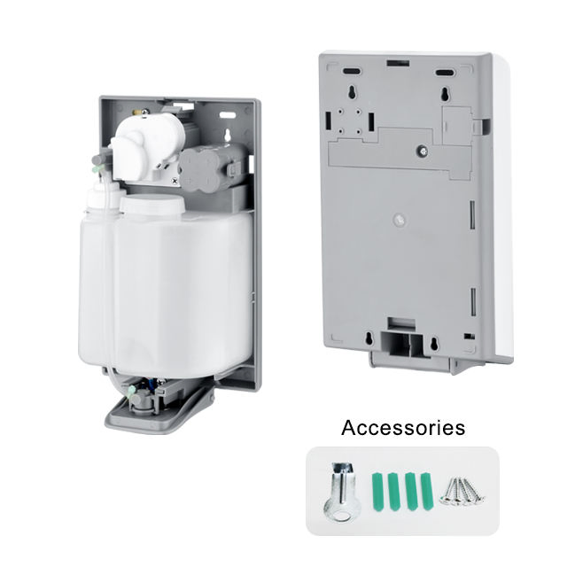New Touchless Sensor Automatic Liquid or Foam Sanitize Dispenser Plastic Wall Mounted with Key-Locked Protection