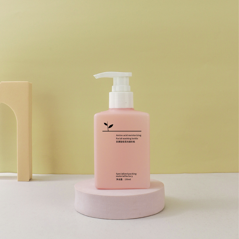 HDPE Plastic Customized Logo 150ml Skincare Cosmetic Body Lotion Packaging Bottle for Personal Care