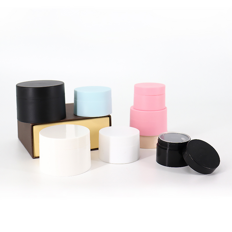 Wholesale Plastic Empty Clear 15ml 30g 50g 120g 150g 200g Pot Cosmetic Packaging PP Body Scrub Cream Jars with Lid
