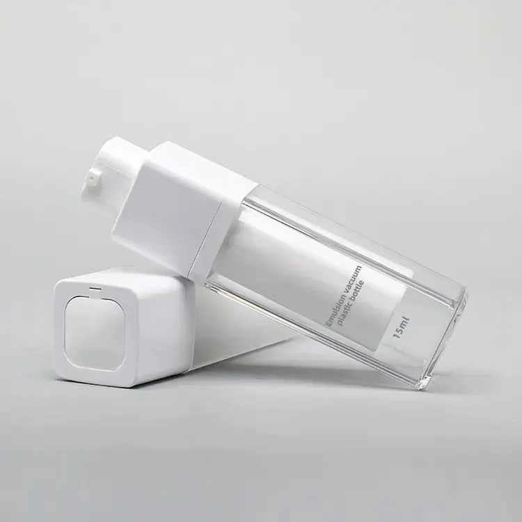 New 15ml 30ml 50ml Frosted PCR Bottle Skincare Packaging Personal Care Airless Pump Bottle Sprayer Recycled Plastic Pet Bottle