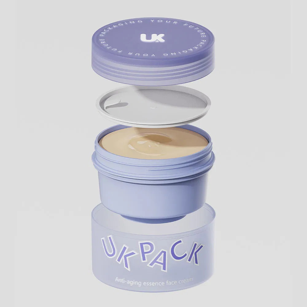 Matte Finish Double Wall Cream Jars 50ml 250ml Screw Top Plastic PP Cosmetic Container Facial Cleanser Skin Care Eye Cream Cosmetics Packaging for Body Butter