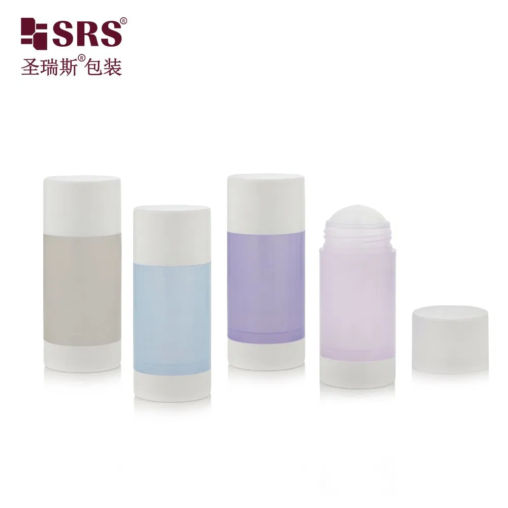 PP Container 15g 30g 50g 75g 90g Twist Up Roll-on Gel Sunscreen Stick Container Tube Plastic Deodorant Packaging