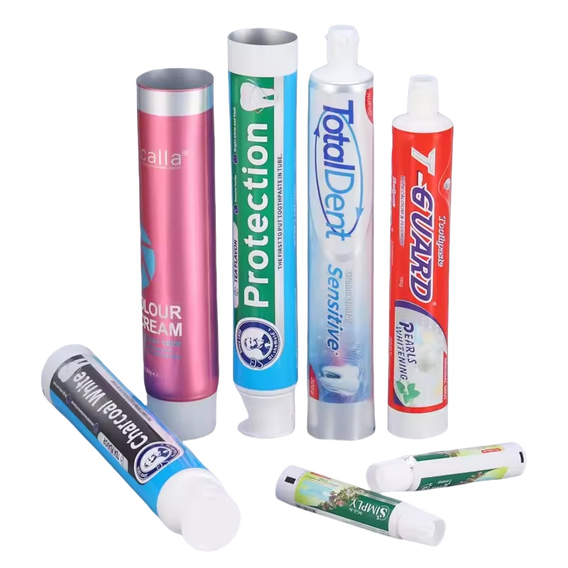 Round D30mm 50g Aluminum Plastic Laminated Squeeze Empty Soft Toothpaste Abl Tube Packaging