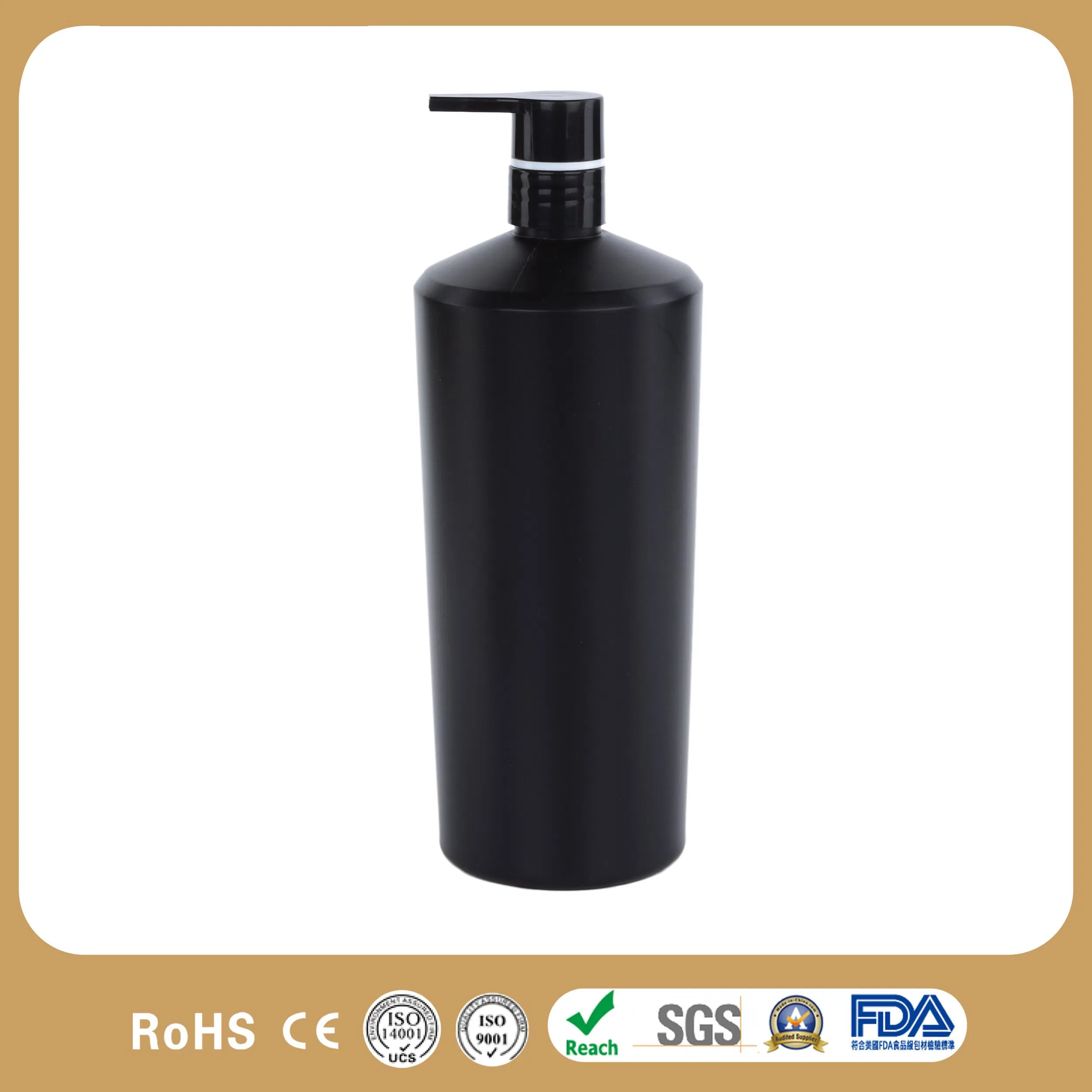 1L HDPE Lotion Shower Empty Clear Packaging Plastic Shampoo Bottle