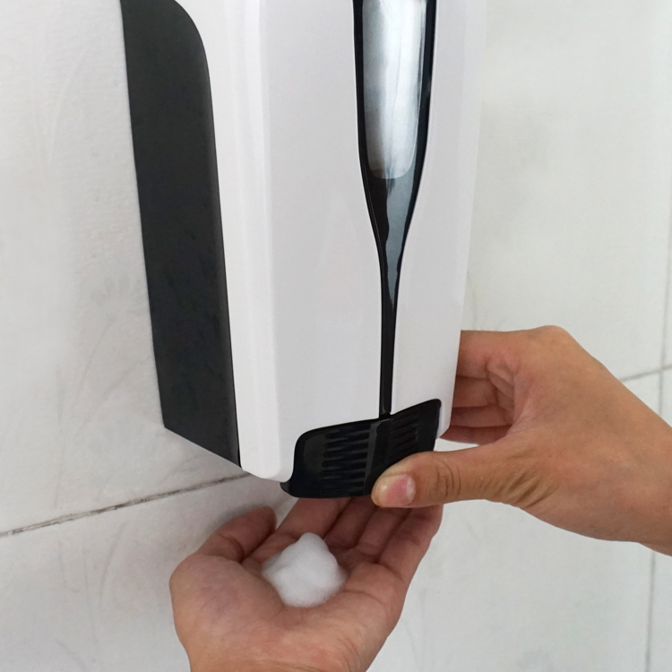 Wall Mounted Manual Push Plastic Foam Hand Soap Dispenser