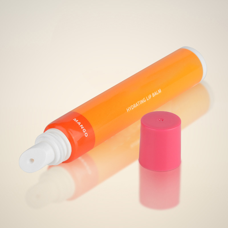 Lip Balm Tube Flexible Plastic Squeeze Cosmetic Lip Gloss Tube, Eye Cream Tube with Silicone Applicator, Soft Tip Tube