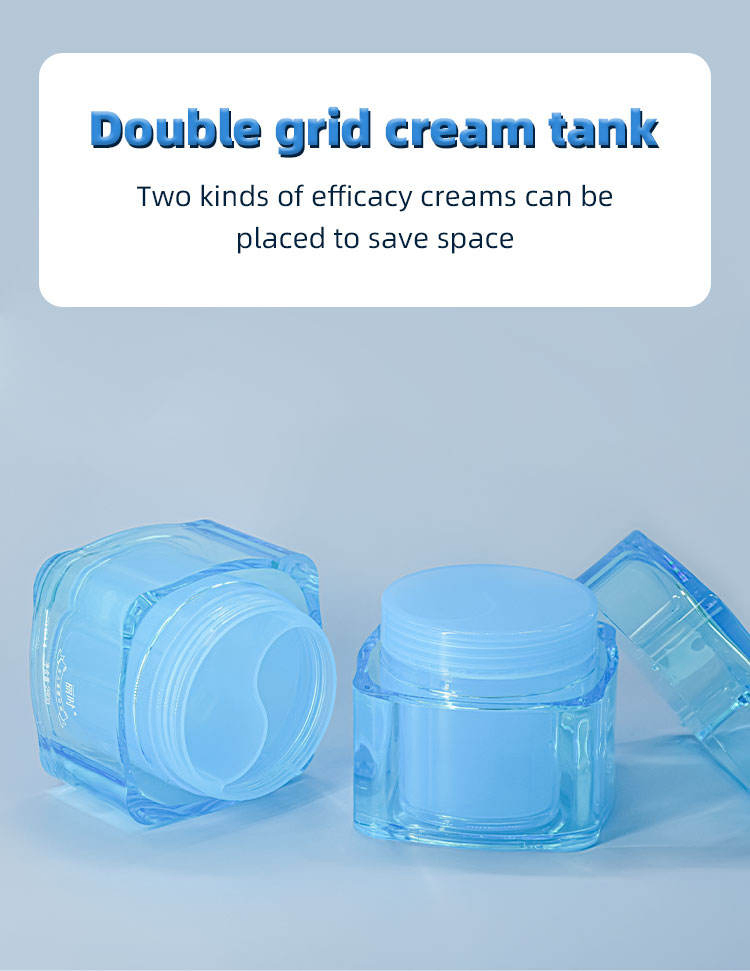 Unique Cute Luxury Refillable 8oz Empty Skincare 140g Double Wall Plastic Acrylic Face Jar Creamlotion Cosmetic Jar