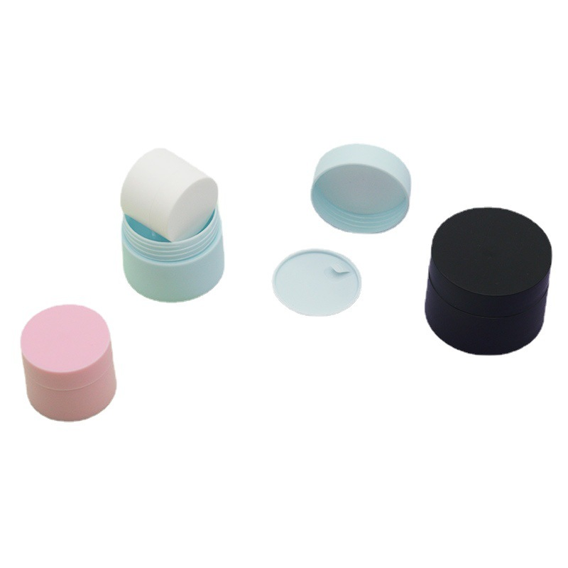 PP Scrub Double Cream Plastic Facial Mask Emulsion Dispenser Jars