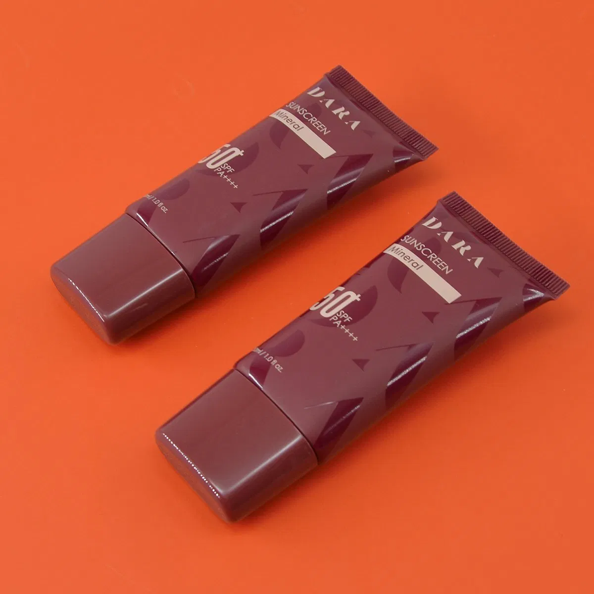 Laminated Plastic Cosmetic Packaging Oval 100ml Bb Sunscreen Cream Tube Super Nozzle Face Cleansing Flat Squeeze Tube