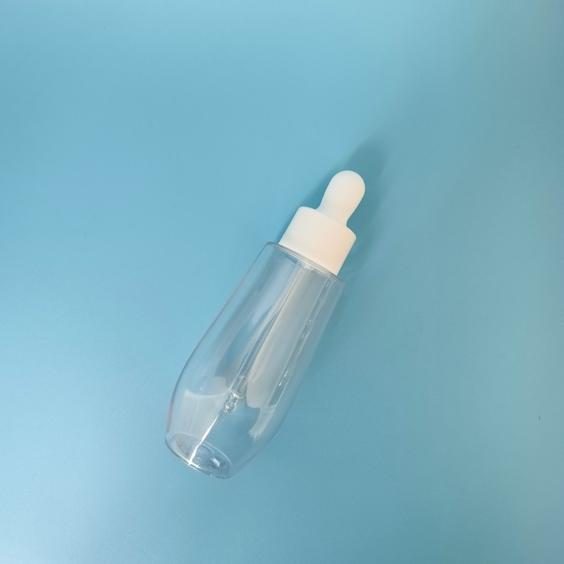 Flat Shoulder 30ml 50ml 60ml 100ml 2oz Colorful Frosted Light Purple Pink Amber Clear Pet Serum Essential Oil Dropper Bottle