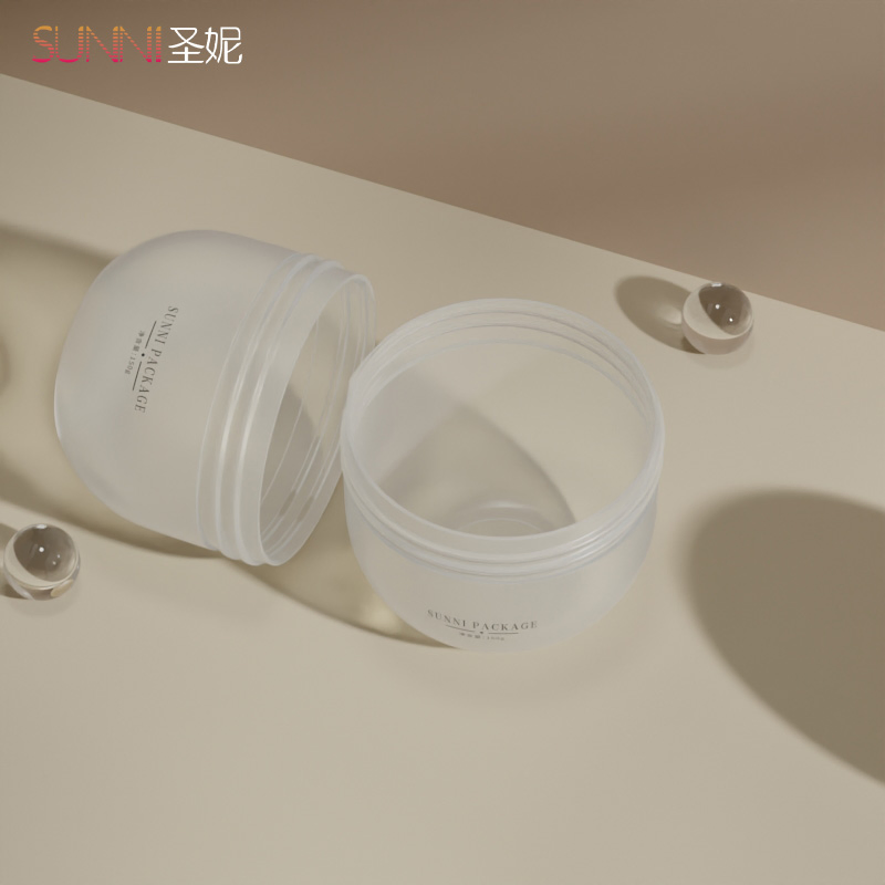 50g Heat-Resistant Thickened Round Custom Cosmetic with Lid PP Cream Sleeping Mask Plastic Lotion Jar