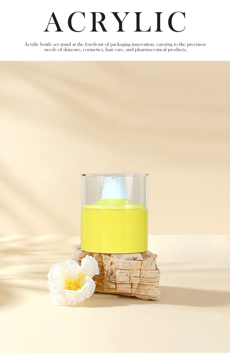 Luxury Double Wall 50ml Empty Airless Pump Jar