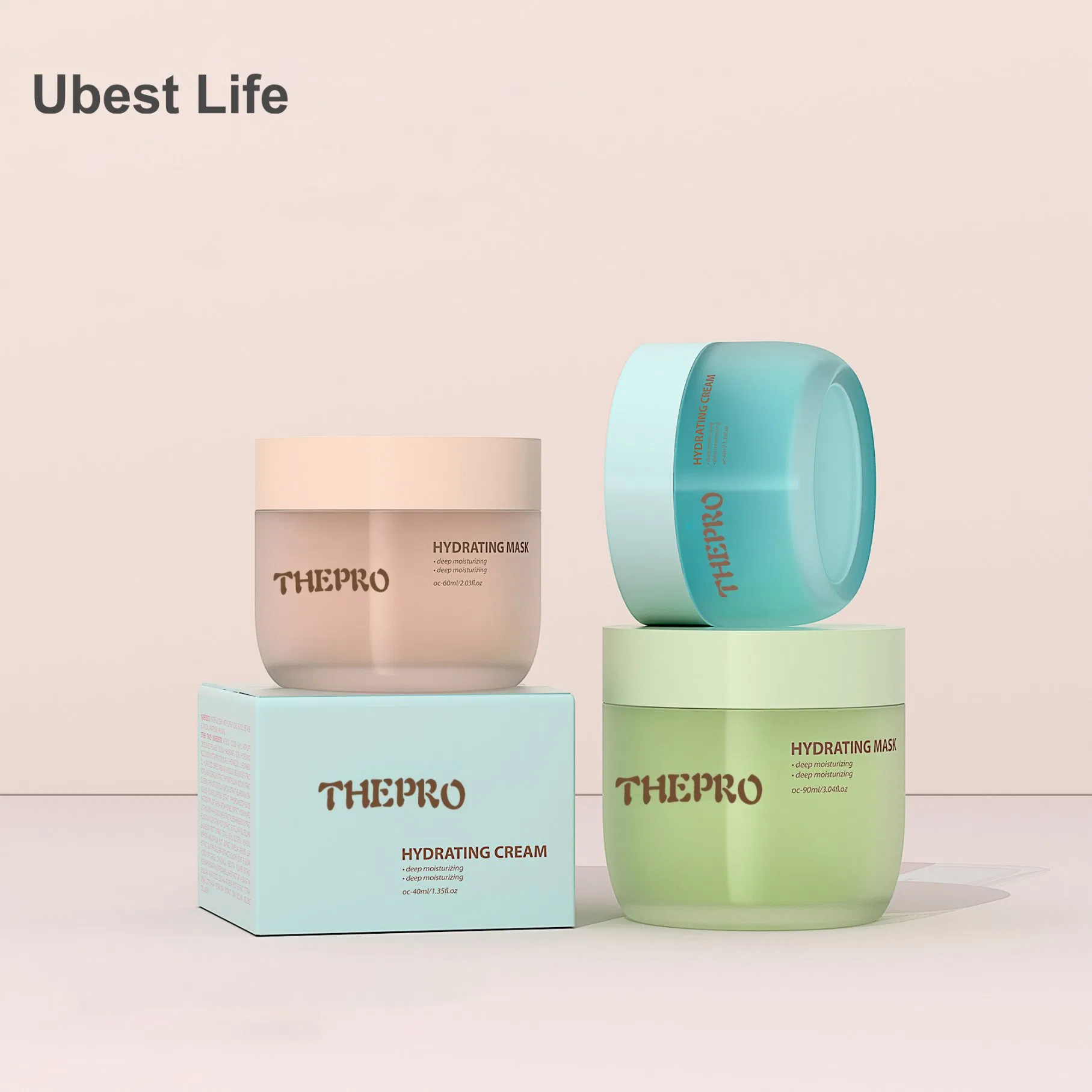 Oc 15/30/50ml Luxury Cosmetic Jar Series Acrylic Double Wall Round Shape Face Cream Container with Lid Screw Cap and Gasket for Wholesale