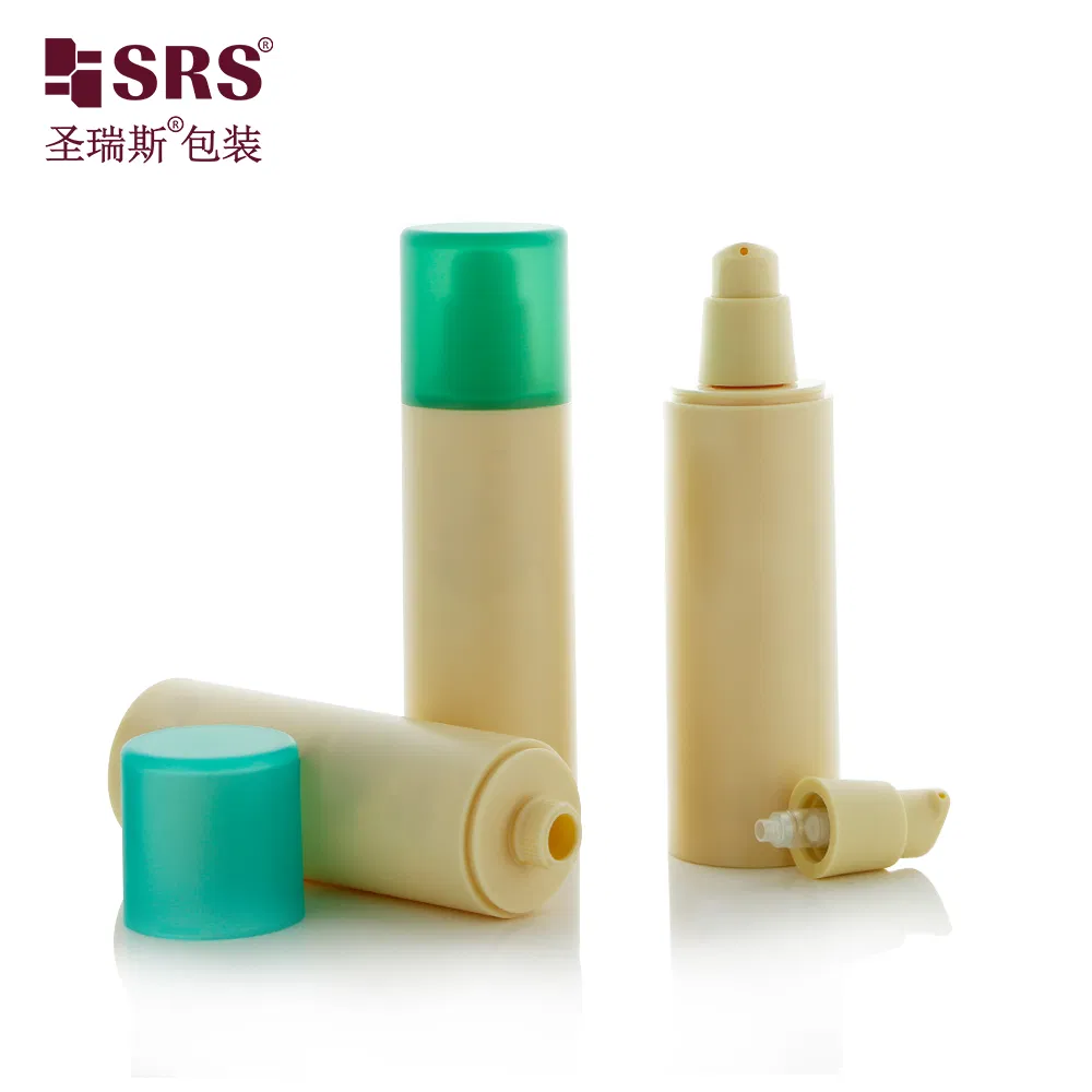 Recycled &nbsp;PCR plastic 15ml 30ml 100ml airless pump bottle 50 ml 75ml empty skincare lotion container