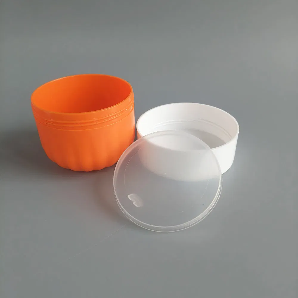 Big Size 500ml Double Wall Plastic Cosmetic Cream PP Jar with Screw Top for Hair Treatment Mask