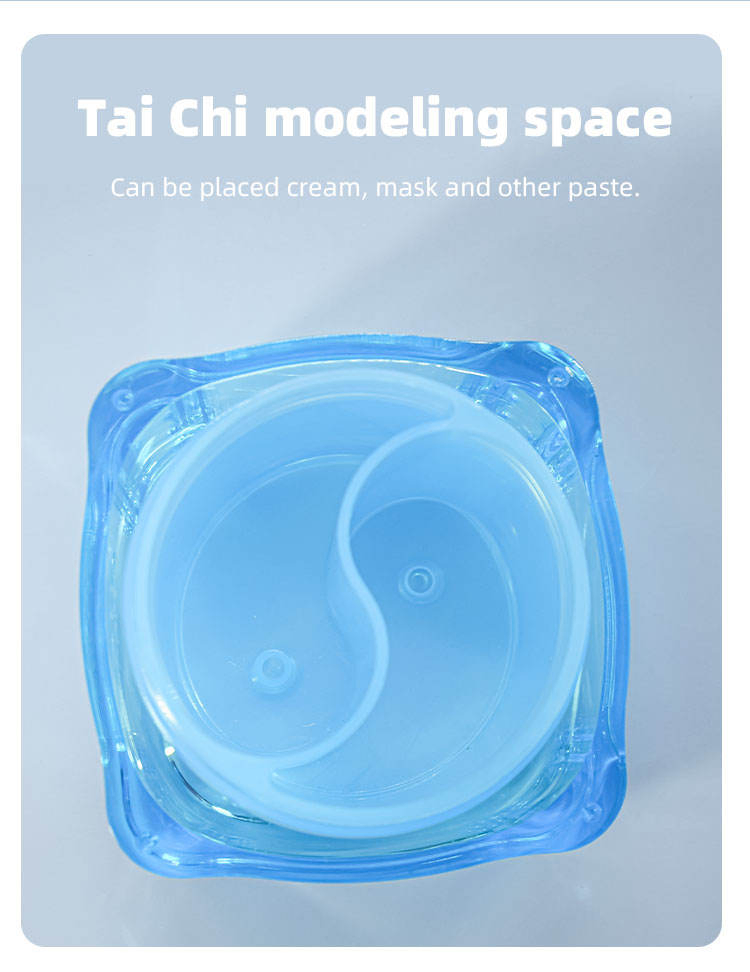 Unique Cute Luxury Refillable 8oz Empty Skincare 140g Double Wall Plastic Acrylic Face Jar Creamlotion Cosmetic Jar