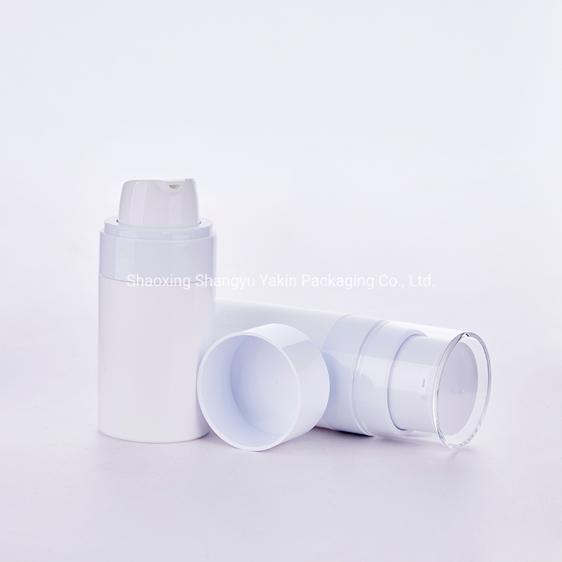 Custom Color New Design 30ml 50ml Acrylic Cosmetic Replaceable Refillable Plastic Airless Pump Bottle for Face Treatment