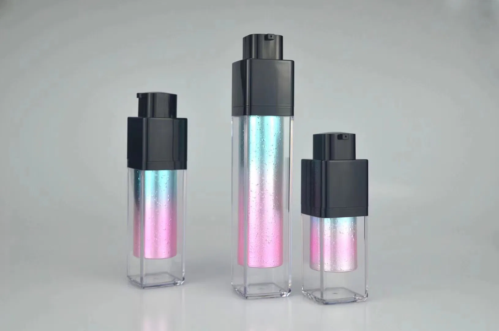 China Supplier Pink Color Matt Frosted Finish 15ml 30ml 50ml PP Plastic Bottles Lotion Pump Containers Airless Bottle for Essential Oil Treatment