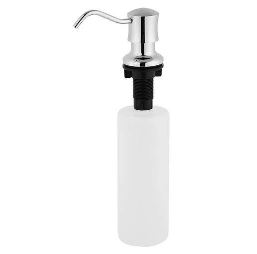 Hotel Kitchen Sinks Stainless Steel Liquid Soap Dispenser Hand Sanitizer Manual Foam Soap Dispenser with Plastic Bottle