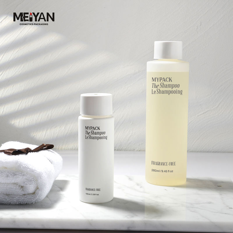 Mypack Luxury 100ml 200ml 250ml Soft Touch HDPE Cosmetics Shampoo and Conditioner Body Wash Lotion Squeeze Bottle with Twist Lid