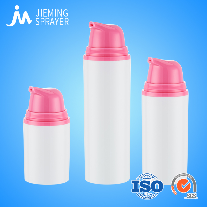 Pink Color 15ml 30ml 50ml Empty Plastic Airless Pump Bottles