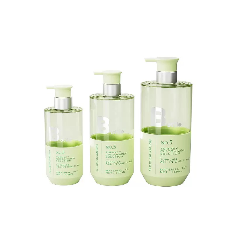 300m 500ml 700ml Elegant High-End Pet Bottles for Shampoo and Body Wash Products