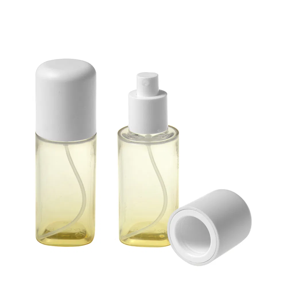 Custom Luxury PETG Transparent Plastic Bottle Thick Wall Empty Lotion Bottle with Pump Sprayer for Skincare