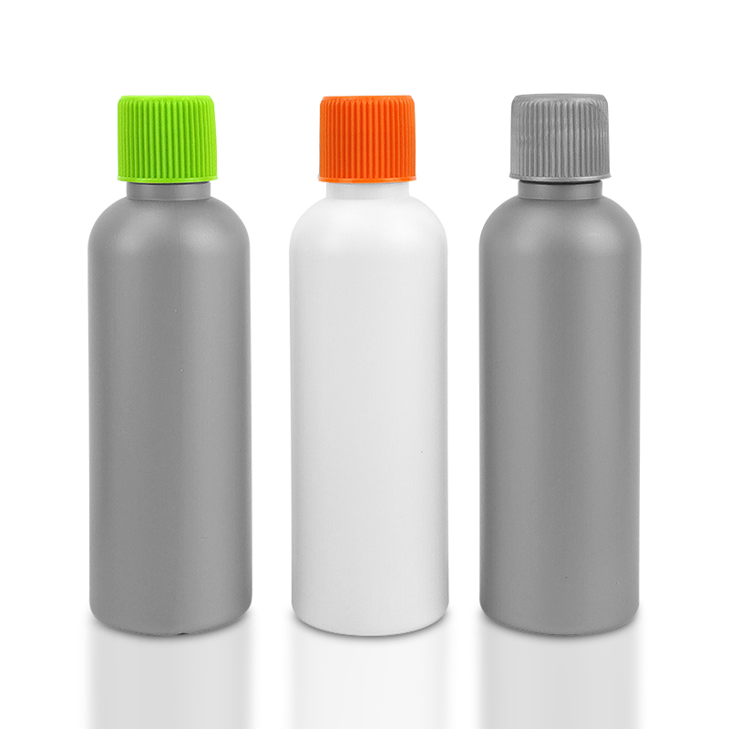 Wholesale 90ml Flat Shoulder Frosted HDPE Shampoo Lotion Bottles with Screw Cap