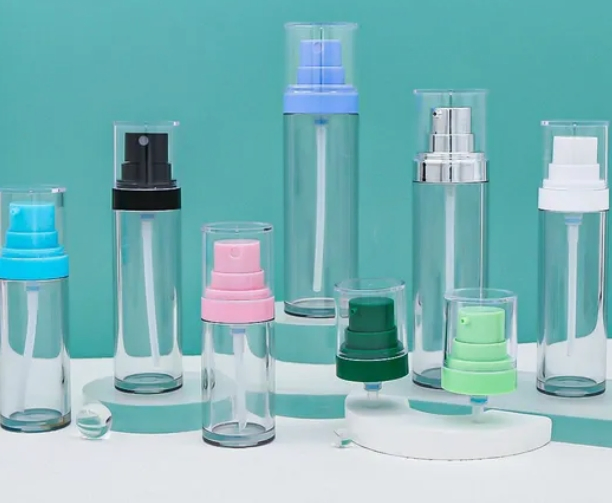 Cosmetic Bottle Plastic Pet Lotion Bottle 150ml Matte Transparent Cylinder Toner Bottle with External Treatment Pump Packaging Bottle