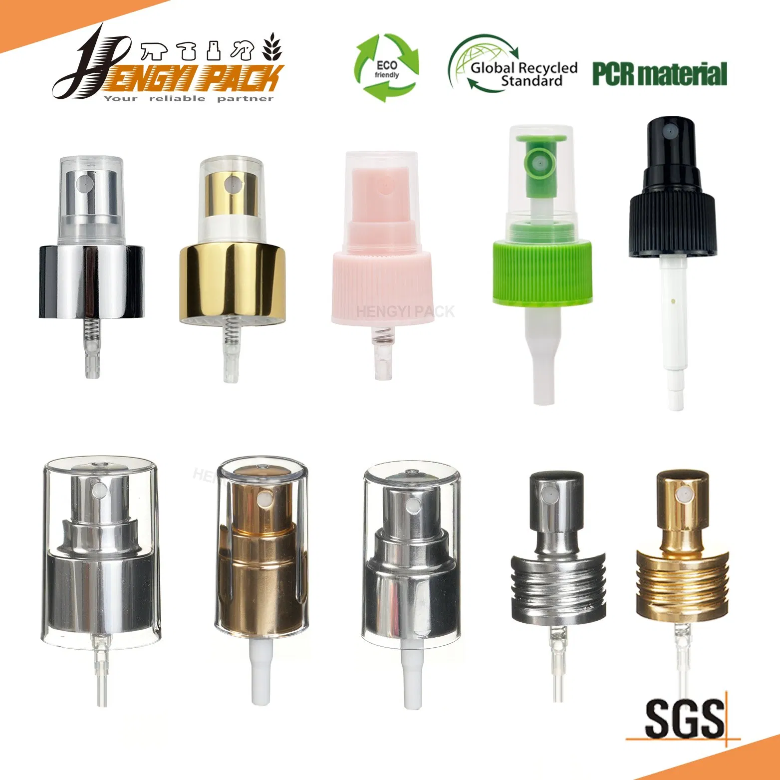 Factory 24/410 28/410 Fine Mist Sprayer / Aluminium UV Coated Metal Spray Head / Mini Handy Pump Nozzle Cap / Chemical Resistant No Metal Plastic Sprayer