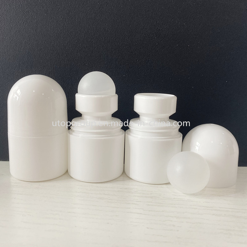 50ml PP White Empty Refillable Plastic Roll on Deodorant Perfume Stick Container
