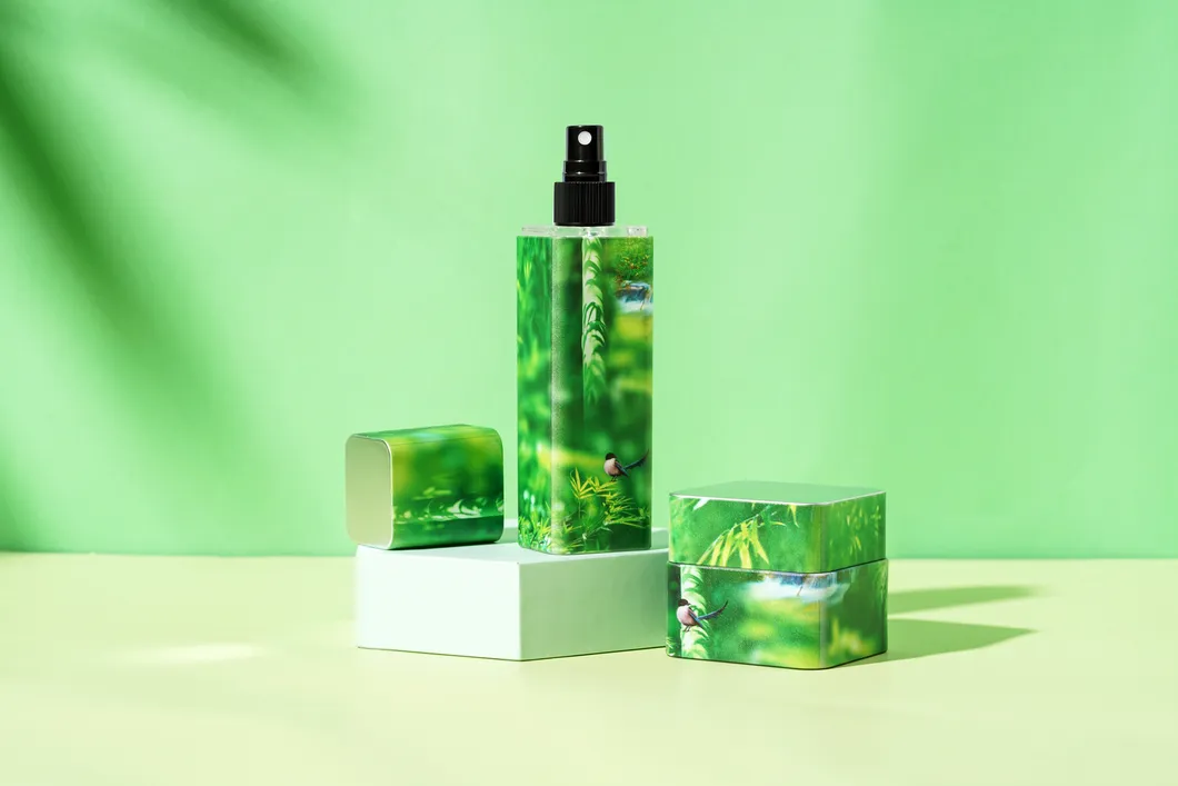 Square Acrylic Bottle View 2