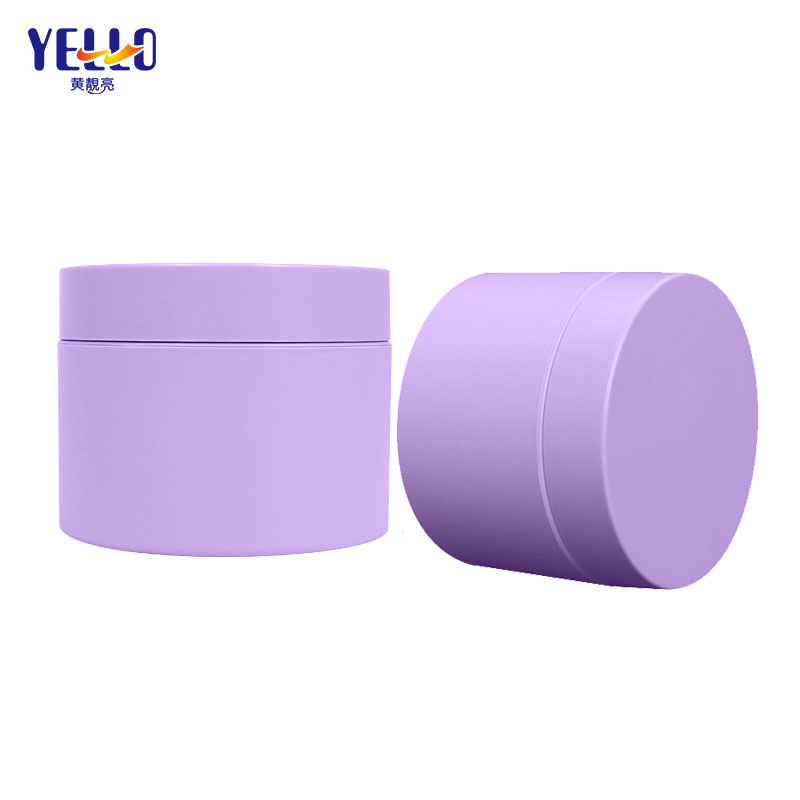 OEM Customized PP 250ml Matte Olive Green Brown Plastic Round Cosmetic Jars Body Butter Containers for Hair Conditioner Eye Face Scrub Cream China Manufacturer