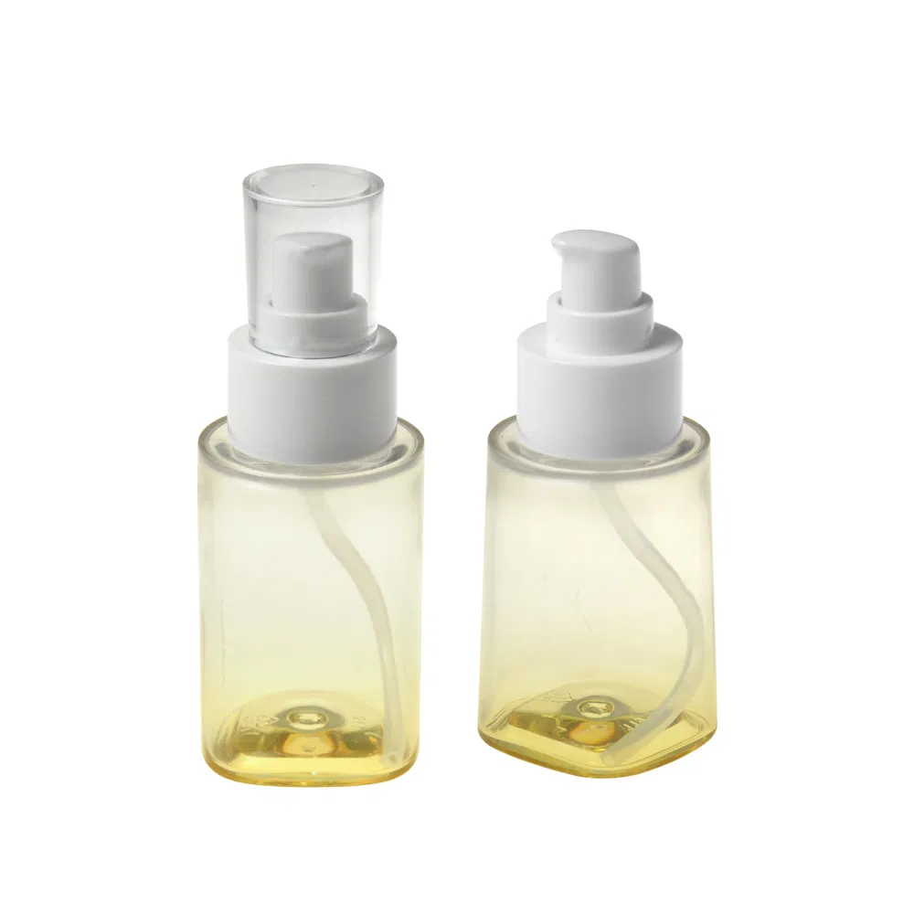 Custom Luxury PETG Transparent Plastic Bottle Thick Wall Empty Lotion Bottle with Pump Sprayer for Skincare