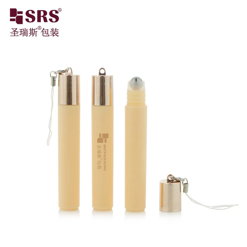 DH-8ML Round Shape Empty PP PCR Recycled Plastic Roll On Bottle For Lip Gloss