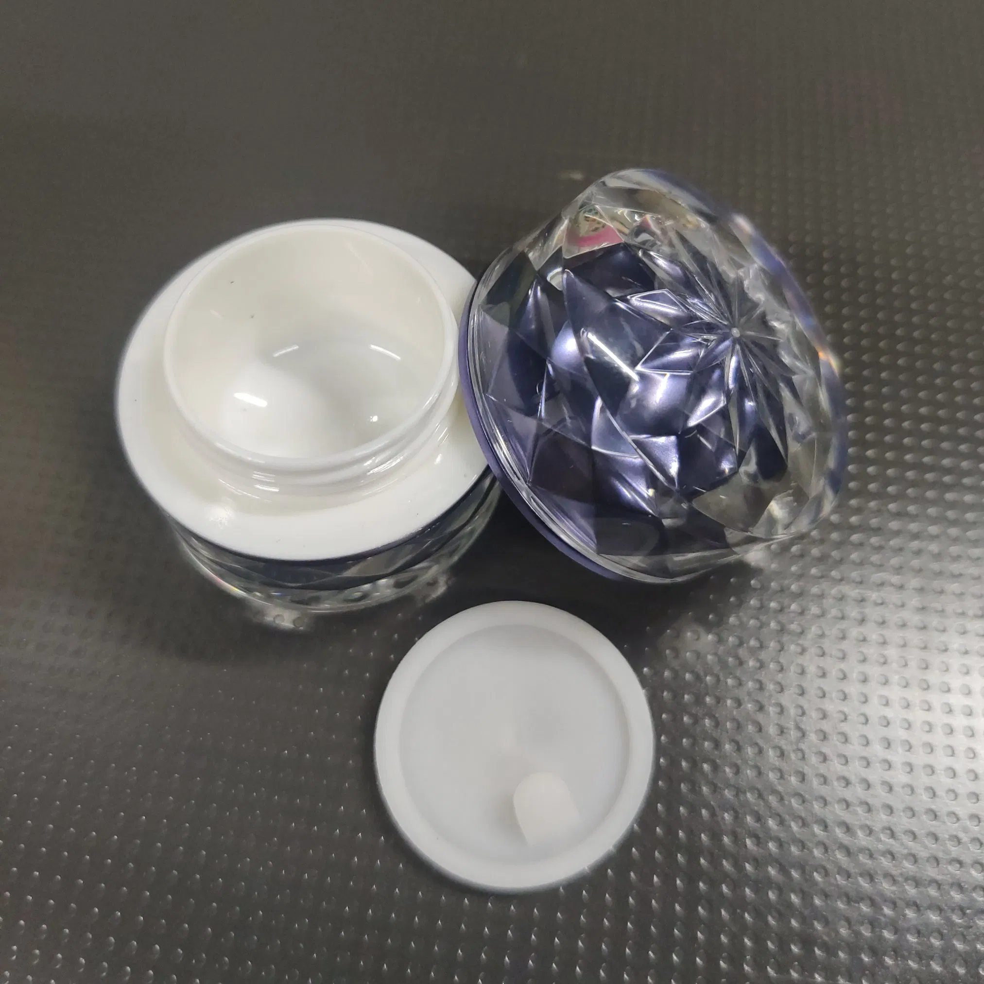 Luxury 7g Fashion Double Wall Face Cream Jar Acrylic Plastic Jar with Lining Lid