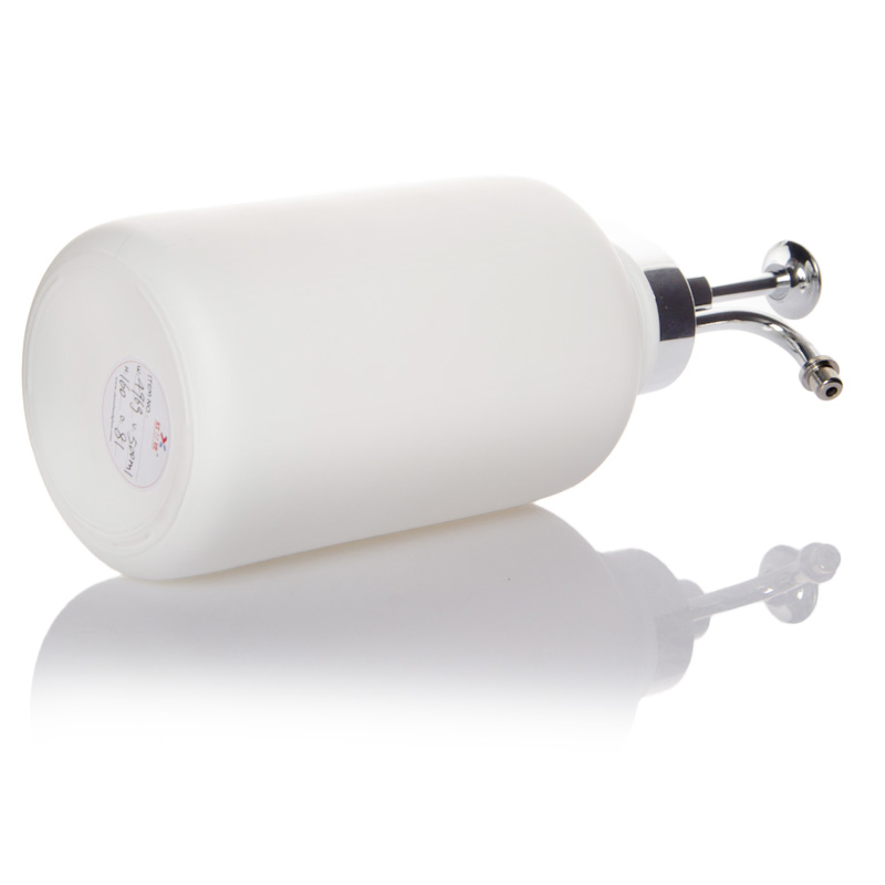 500ml Matte Black /White Thick Glass Foam Hand Soap Dispenser with Retro Golden Plastic Lotion Pump