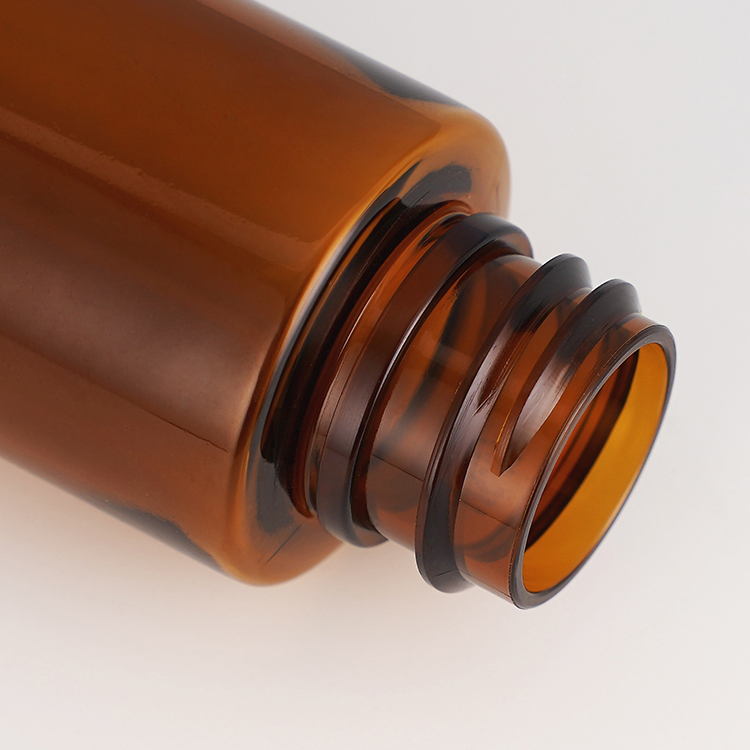 30ml Cosmetic Plastic Packaging Amber Face Hair Glass Serum Pump Skincare Container Pet Packaging Essential Oil Dropper Bottle